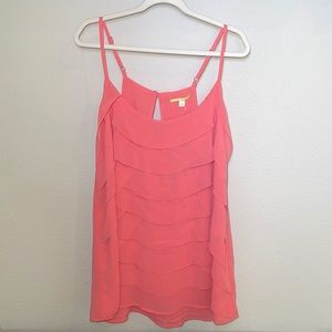 Gianni Bini camisole dressy top, small, light pink